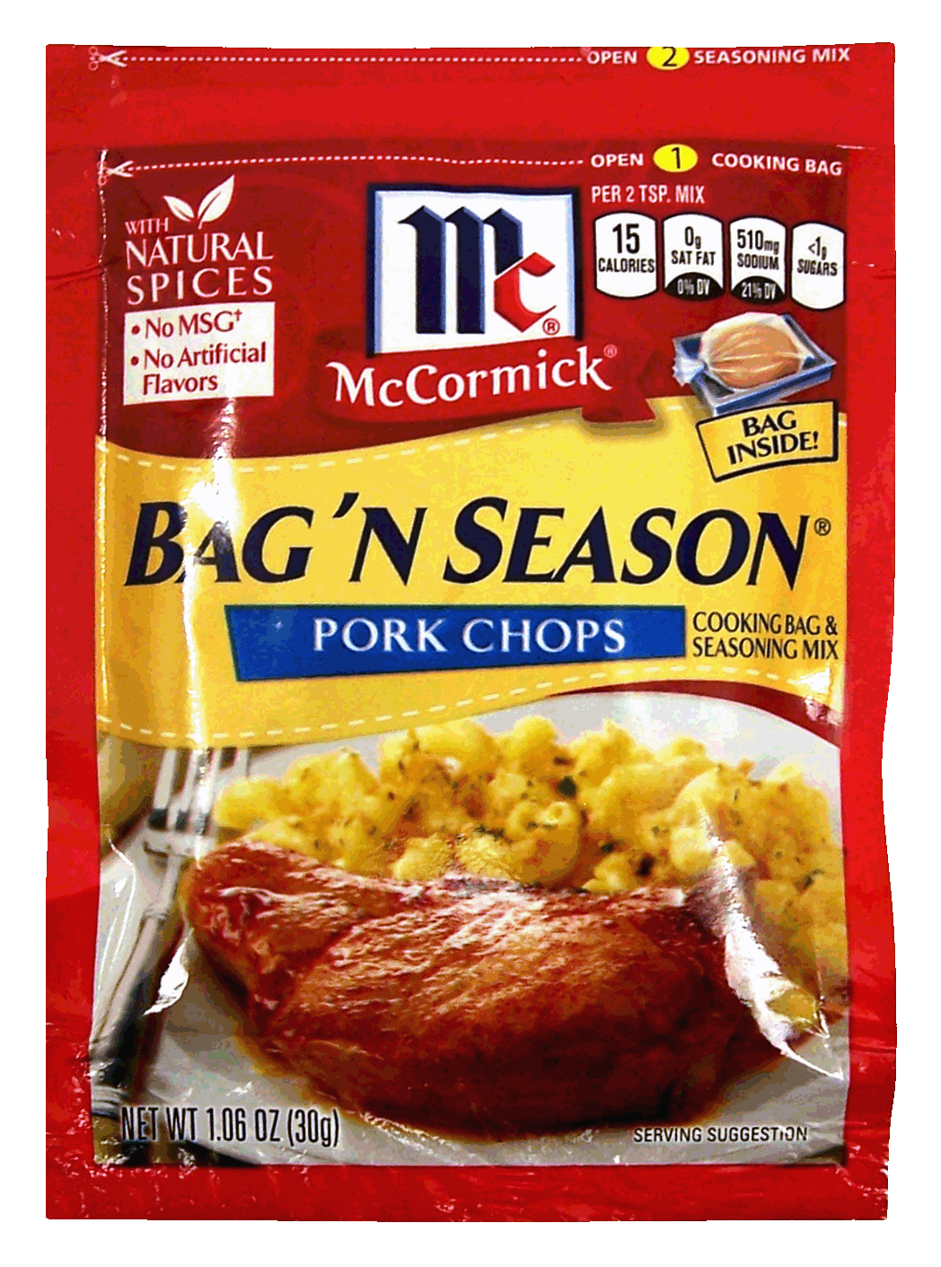 McCormick Bag 'n Season pork chops cooking bag & seasoning mix Full-Size Picture